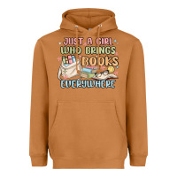 Meerkat just a girl who brings books everywhere Heavyweight Hoodie - MaliasSmallBusiness