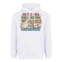 White just a girl who brings books everywhere Heavyweight Hoodie - MaliasSmallBusiness