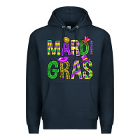 Navy Western Mardi Gras Premium Hoodie - BundleAndBundleShop