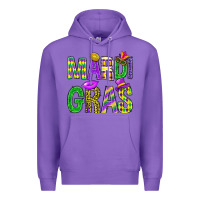 Purple Western Mardi Gras Premium Hoodie - BundleAndBundleShop