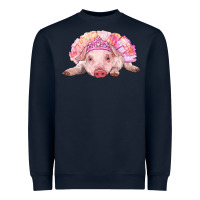 Balerina Baby Pig With Tutu Heavyweight Sweatshirt | Teevron
