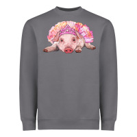 Storm Balerina Baby Pig With Tutu Heavyweight Sweatshirt - RanaPortraitStore