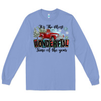 Colony Blue It's The Most Wonderful Time Of The Year Long Sleeve Tee - FaDigitalArtStudio