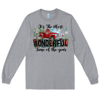 Heather Grey It's The Most Wonderful Time Of The Year Long Sleeve Tee - FaDigitalArtStudio