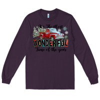 Plum It's The Most Wonderful Time Of The Year Long Sleeve Tee - FaDigitalArtStudio