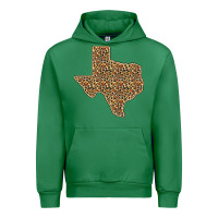 Emerald Western Texas Map Leopard Pattern Urban Hoodie - Bettercallsaul