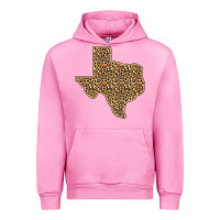 Fuchsia Pink Western Texas Map Leopard Pattern Urban Hoodie - Bettercallsaul