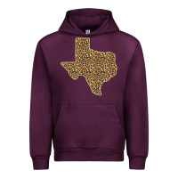 Mauve Wine Western Texas Map Leopard Pattern Urban Hoodie - Bettercallsaul