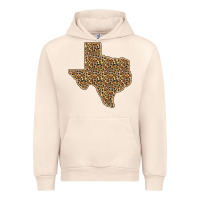 Sandshell Western Texas Map Leopard Pattern Urban Hoodie - Bettercallsaul