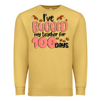 Antique Gold i have bugged my teacher for 100 days Premium Sweatshirt - MaliasSmallBusiness