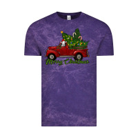 Cloud Purple merry christmas baby sheep trees with truck Vintage Tee - RanaPortraitStore