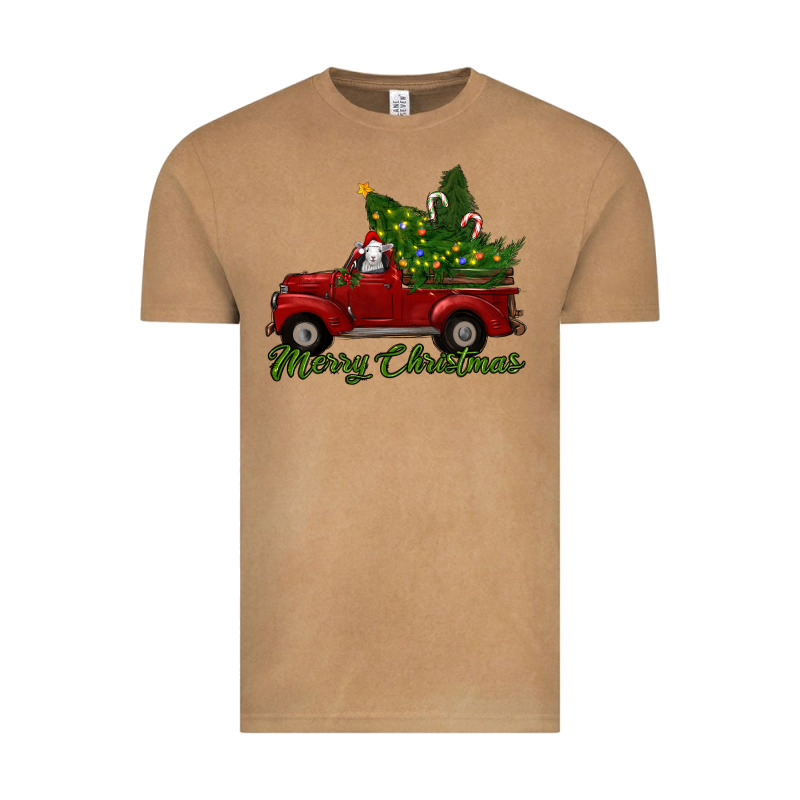 Merry Christmas Baby Sheep Trees With Truck Vintage Tee by RanaPortraitStore | Teevron