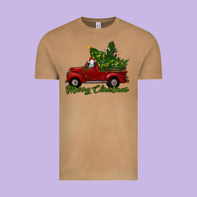 Merry Christmas Baby Sheep Trees With Truck Vintage Tee Designed By Ranaportraitstore
