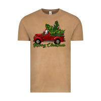 Vintage Camel merry christmas baby sheep trees with truck Vintage Tee - RanaPortraitStore