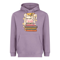 Lavender just a girl who brings books everywhere Heavyweight Hoodie - MaliasSmallBusiness