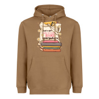 Toasted Coconut just a girl who brings books everywhere Heavyweight Hoodie - MaliasSmallBusiness