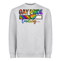 Heather Grey gay pride loading lgbtq Heavyweight Sweatshirt - texasbilliewilder