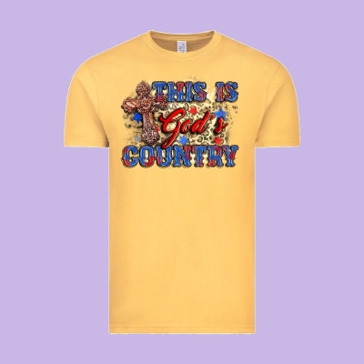This Is God's Country Vintage Tee Designed By Zillion Design Studio