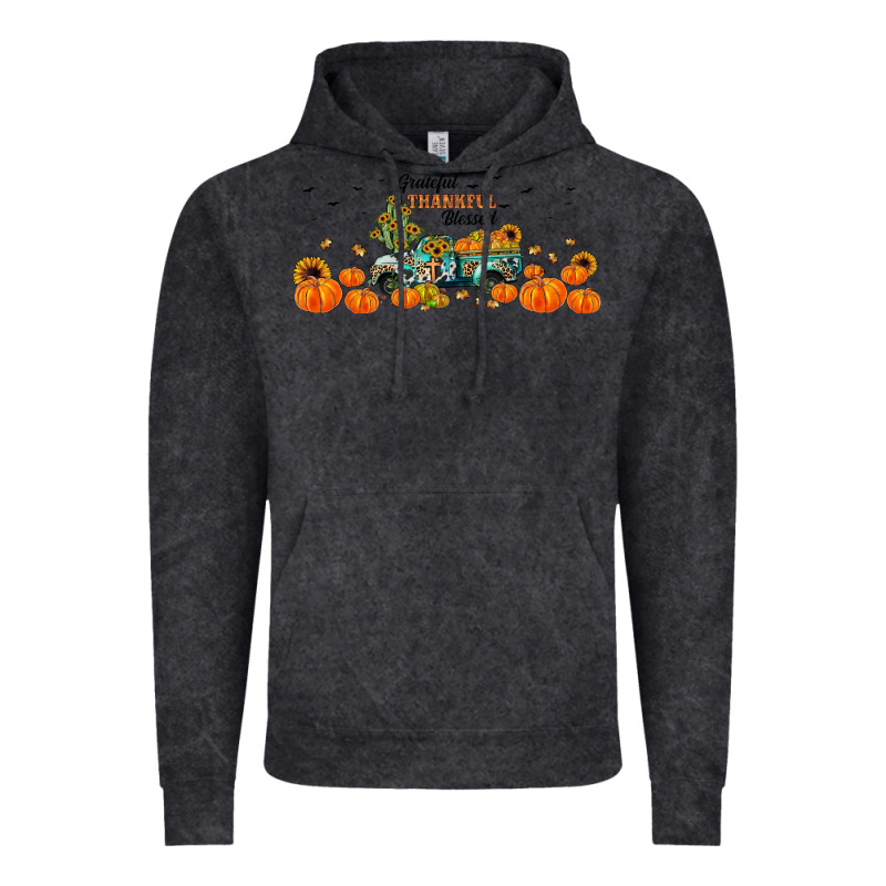Grateful Thankful Blessed Vintage Hoodie by JahusDesignShop | Teevron