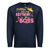 Navy birthday boss Premium Sweatshirt - MaliasSmallBusiness
