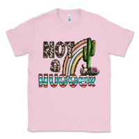 Bubblegum Pink not a hugger Classic Tee - CowhideDigitalArt
