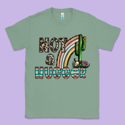 Not A Hugger Classic Tee Designed By Cowhidedigitalart