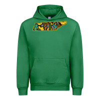 Emerald Western Tenessee Map Sunflower Pattern Urban Hoodie - Bettercallsaul