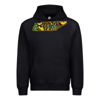 Foreset Green Western Tenessee Map Sunflower Pattern Urban Hoodie - Bettercallsaul