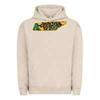 Western Tenessee Map Sunflower Pattern Urban Hoodie | Teevron