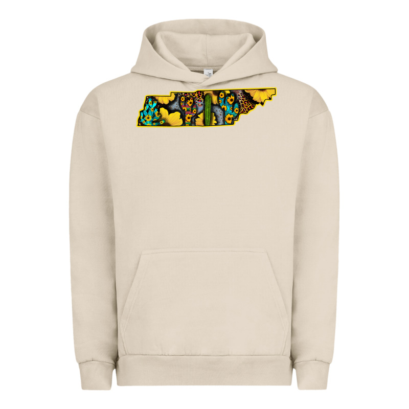 Western Tenessee Map Sunflower Pattern Urban Hoodie by Bettercallsaul | Teevron