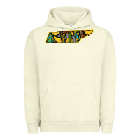 Pigment Pistachio Western Tenessee Map Sunflower Pattern Urban Hoodie - Bettercallsaul