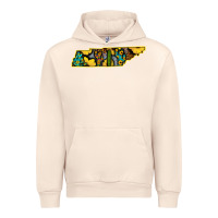 Sandshell Western Tenessee Map Sunflower Pattern Urban Hoodie - Bettercallsaul