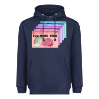 Navy too many tabs Heavyweight Hoodie - MaliasSmallBusiness