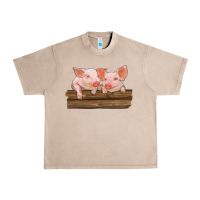 French Oak barn pigs Urban Heavy Tee - RanaPortraitStore