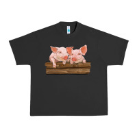 Pigment Black barn pigs Urban Heavy Tee - RanaPortraitStore