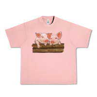 Salmon barn pigs Urban Heavy Tee - RanaPortraitStore