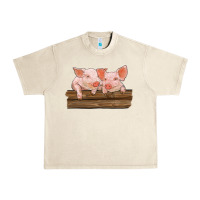 Sandshell barn pigs Urban Heavy Tee - RanaPortraitStore