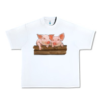 White barn pigs Urban Heavy Tee - RanaPortraitStore