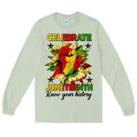 Matcha celebrate juneteenth know your history Long Sleeve Tee - HRA Design Shop
