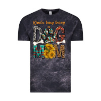 Cloud Black kinda busy being a dog mom Vintage Tee - texasbilliewilder