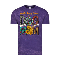 Cloud Purple kinda busy being a dog mom Vintage Tee - texasbilliewilder
