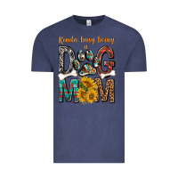 Vintage Denim kinda busy being a dog mom Vintage Tee - texasbilliewilder