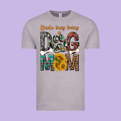 Kinda Busy Being A Dog Mom Vintage Tee Designed By Texasbilliewilder