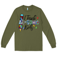 Army Green i teach au some kids Long Sleeve Tee - CowhideDigitalArt