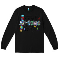 Black i teach au some kids Long Sleeve Tee - CowhideDigitalArt
