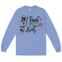 Colony Blue i teach au some kids Long Sleeve Tee - CowhideDigitalArt