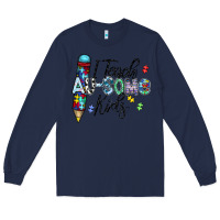Navy i teach au some kids Long Sleeve Tee - CowhideDigitalArt