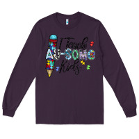 Plum i teach au some kids Long Sleeve Tee - CowhideDigitalArt