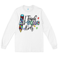 White i teach au some kids Long Sleeve Tee - CowhideDigitalArt
