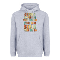 Heather Grey jesus loves me this i know for the bible tells me Heavyweight Hoodie - MaliasSmallBusiness